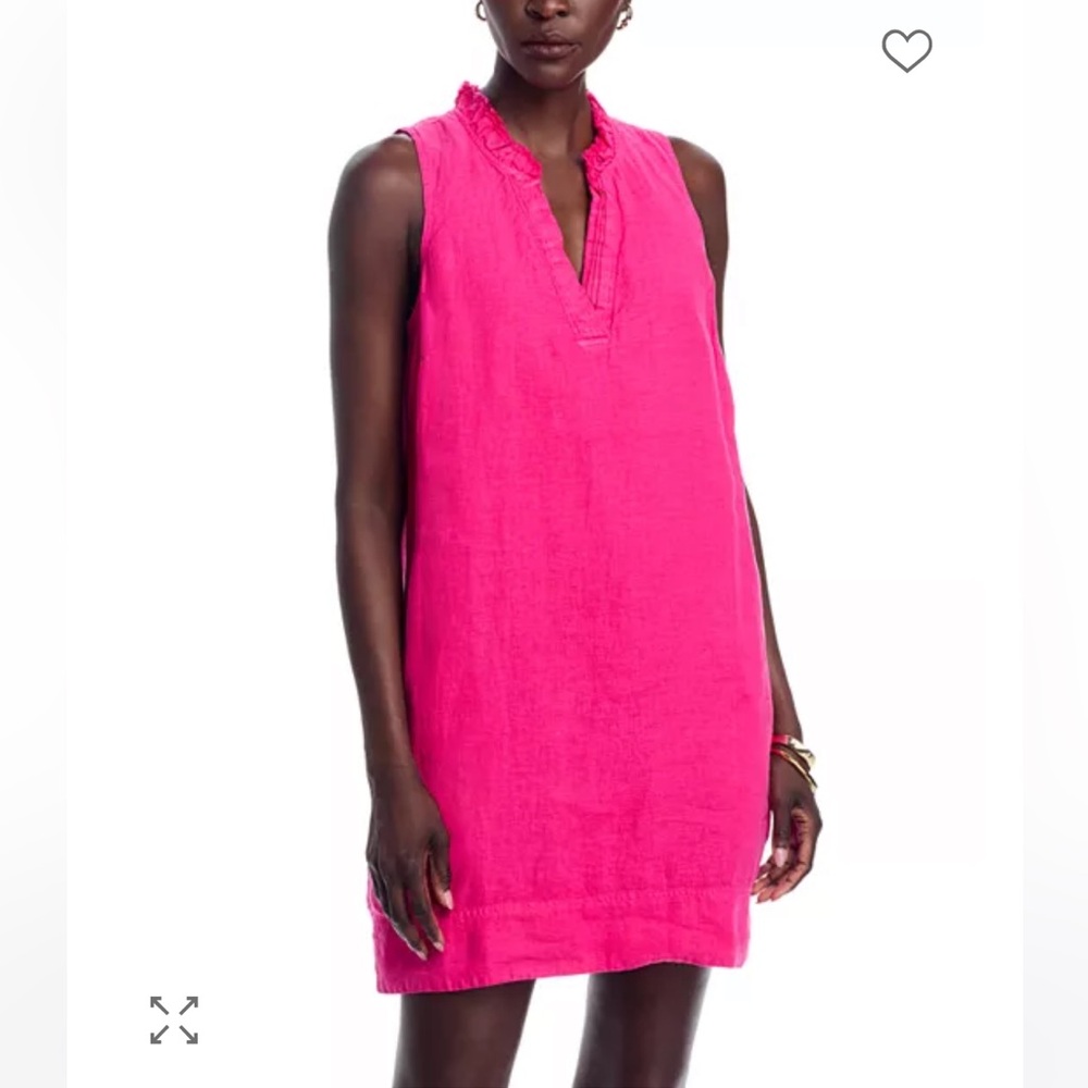 NWT Tommy Bahama Two Palms Double-Ruffle Linen Dress